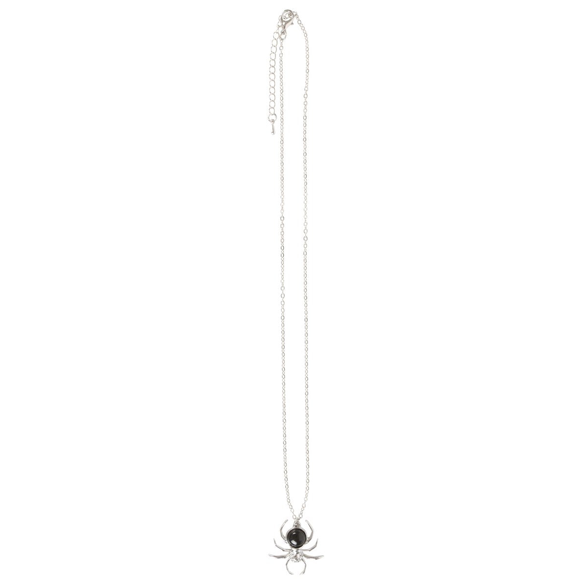 Black Obsidian Spider Pendant Necklace - Crystal Nest