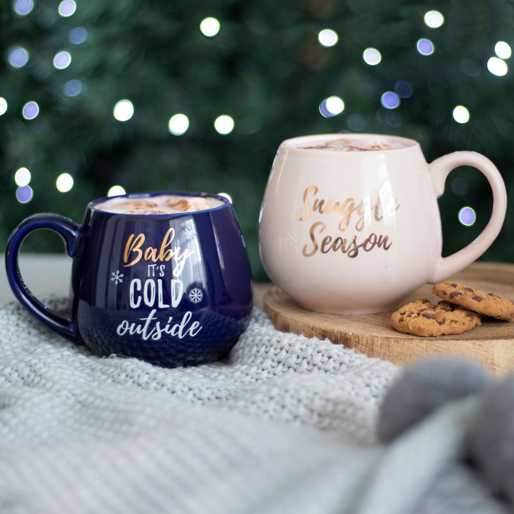 Pink Snuggle Season Ceramic Mug - Crystal Nest