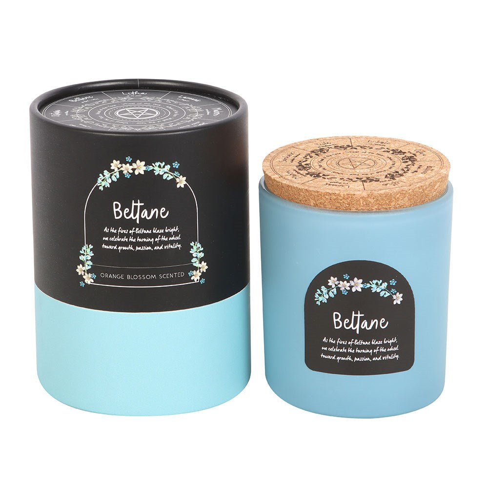 Beltane Orange Blossom Wheel of the Year Candle - Crystal Nest