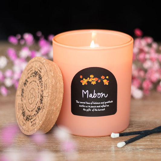 Mabon Apple Wheel of the Year Candle - Crystal Nest