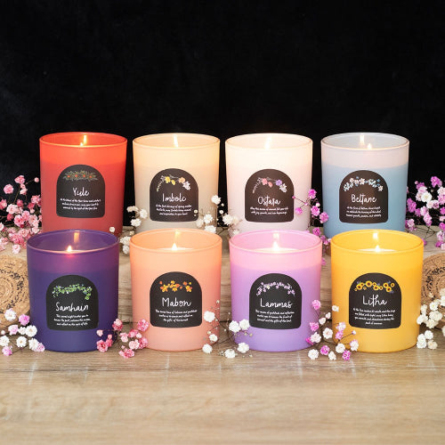 Imbolc Spiced Vanilla Wheel of the Year Candle - Crystal Nest