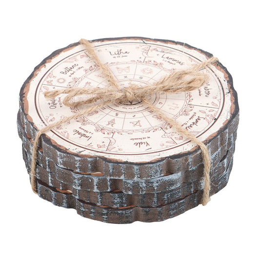 Wheel of the Year Coasters | Set of 4 - Crystal Nest