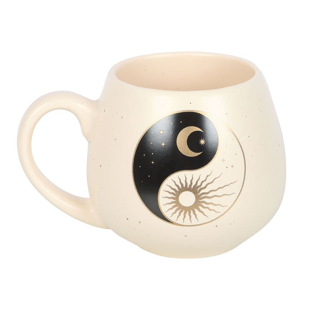 Golden Harmony Yin Yang Rounded Mug - Crystal Nest