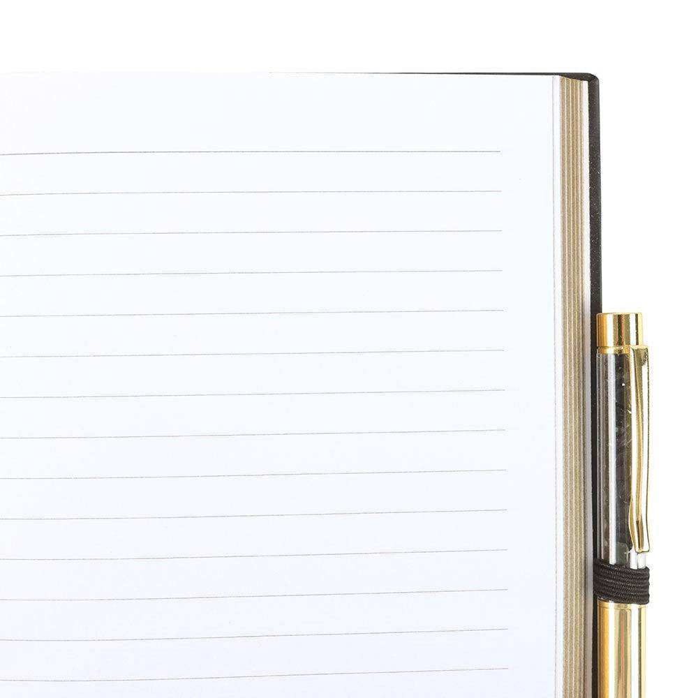 Yin Yang Journal with Black Obsidian Pen - Crystal Nest