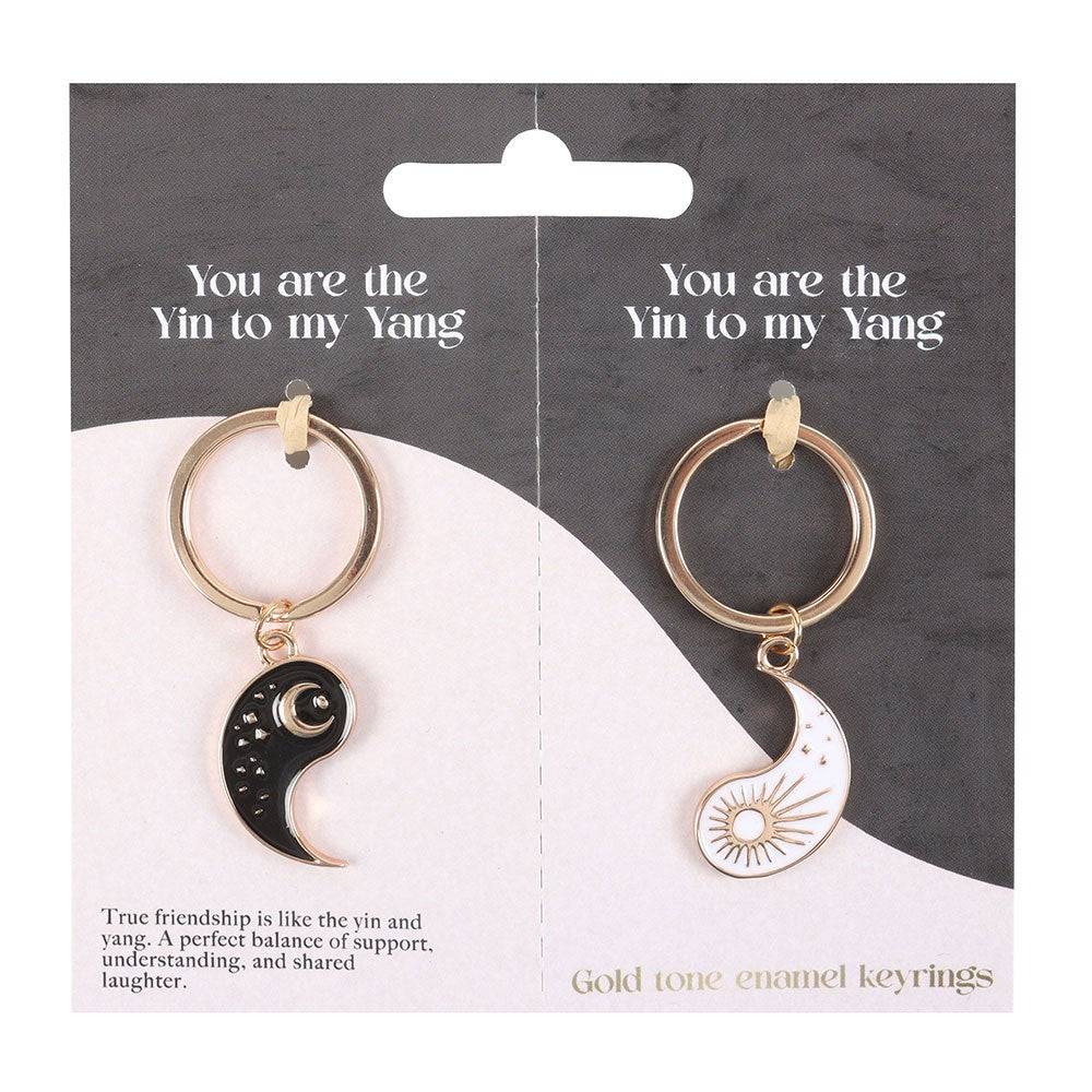 Yin Yang Best Friend Keyring Set - Crystal Nest
