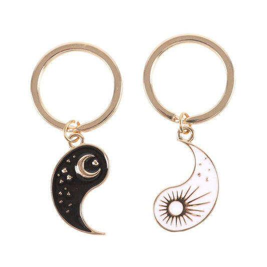 Yin Yang Best Friend Keyring Set - Crystal Nest