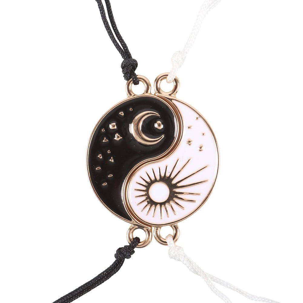 Yin Yang Best Friend Bracelet Set - Crystal Nest