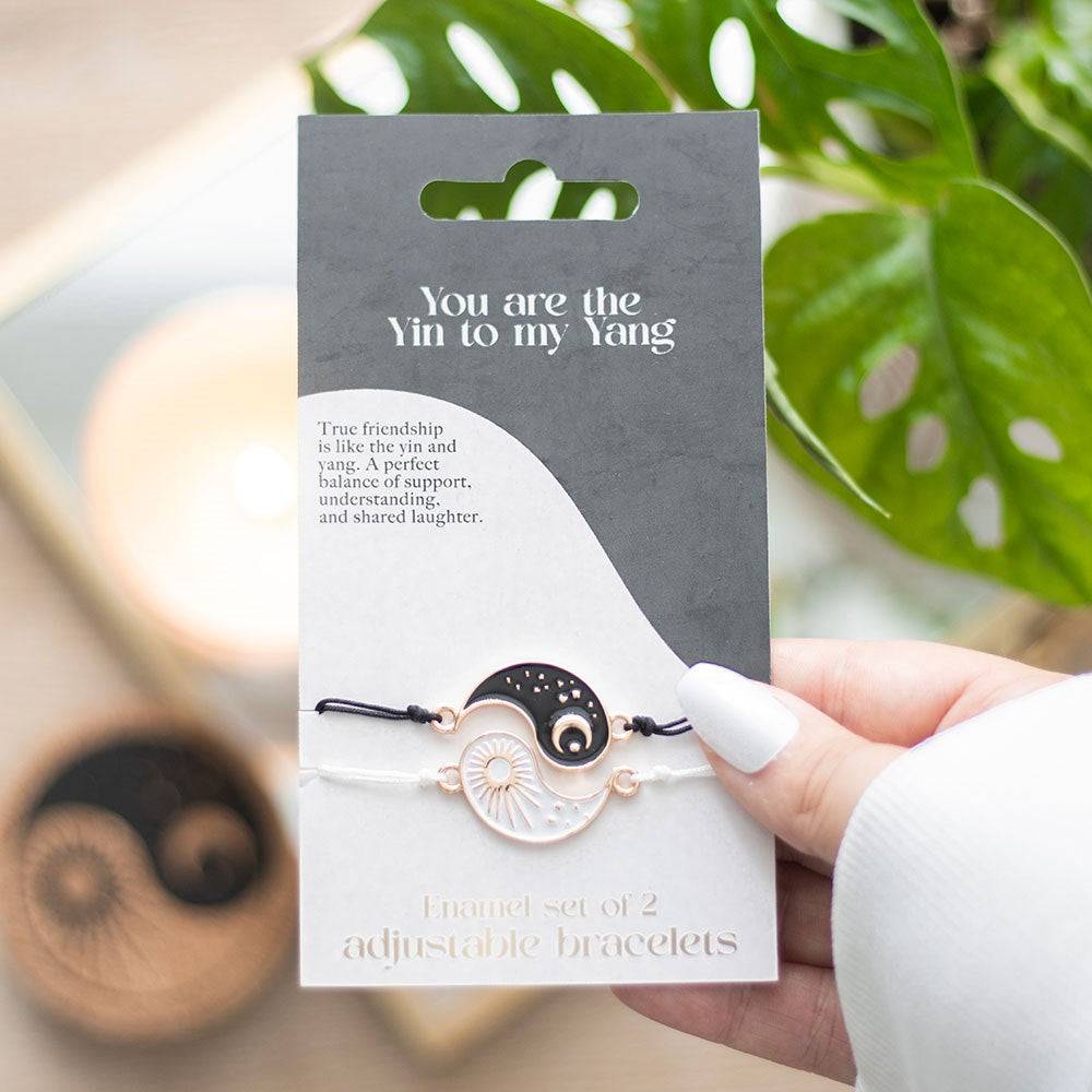 Yin Yang Best Friend Bracelet Set - Crystal Nest