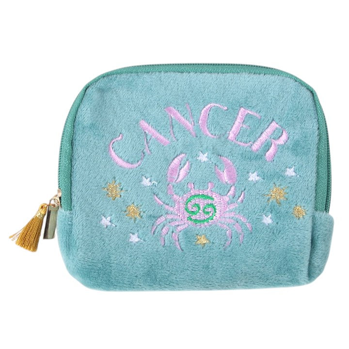 Zodiac Crystal Pouch | Velvet Star Sign Crystal Bag - Crystal Nest