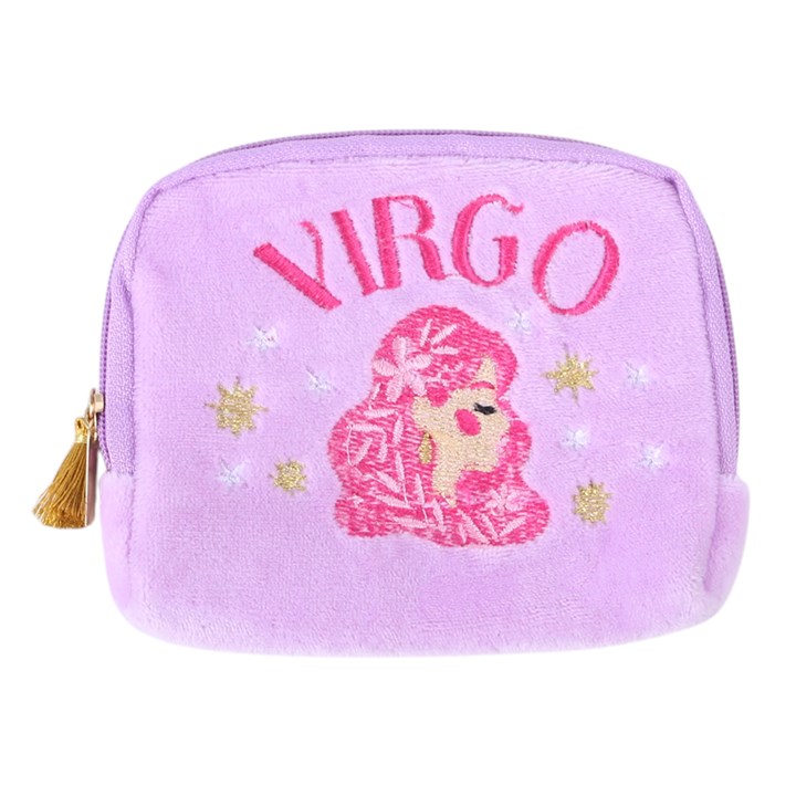 Zodiac Crystal Pouch | Velvet Star Sign Crystal Bag - Crystal Nest