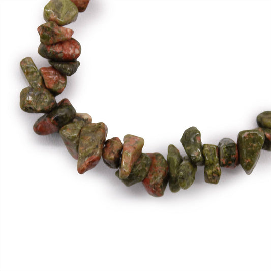 Green Jasper Crystal Chip Bracelet - Crystal Nest