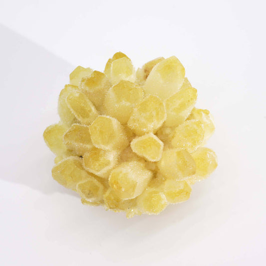 Yellow Ghost Quartz Cluster - Crystal Nest