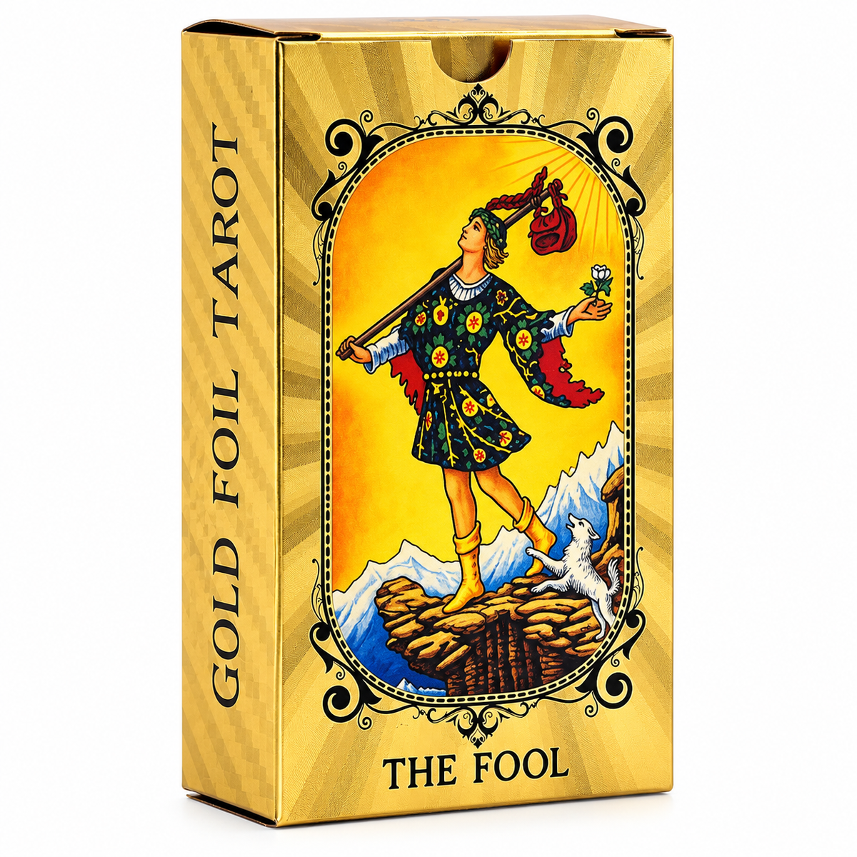 Gold Foil All Seeing Eye Tarot Card Set | Guidebook Included - Crystal Nest