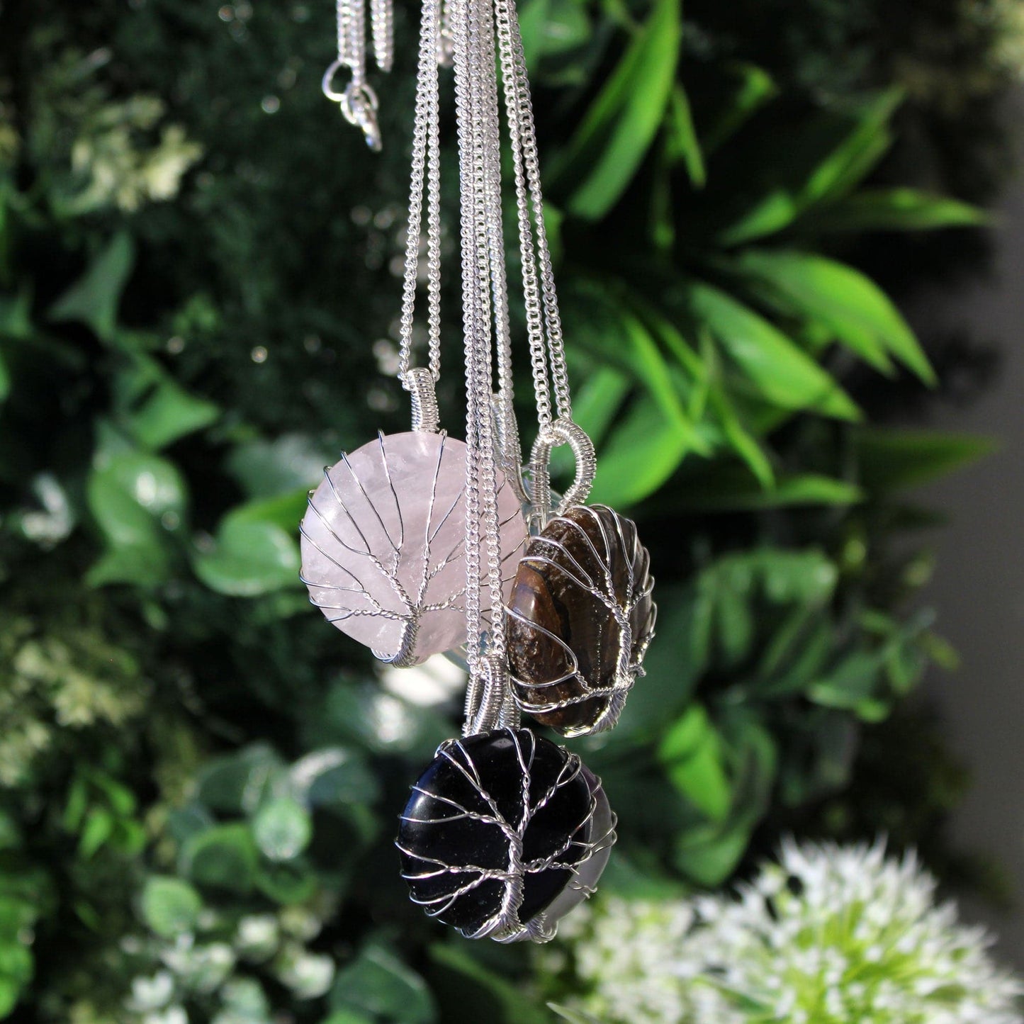 Amethyst Tree of Life Gemstone Necklace - Crystal Nest
