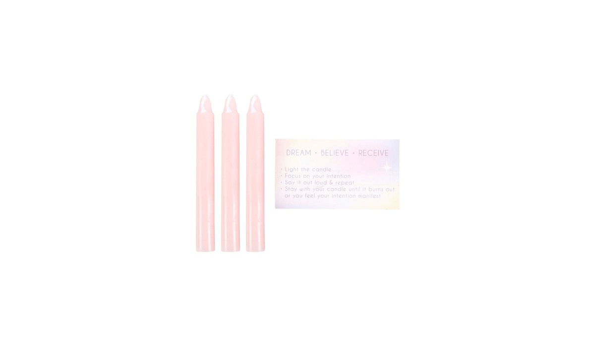 Manifestation Spell Candles in a Box - Crystal Nest