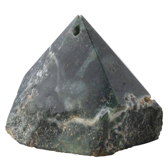 Tree Agate Polished Point Incense Holder - Crystal Nest