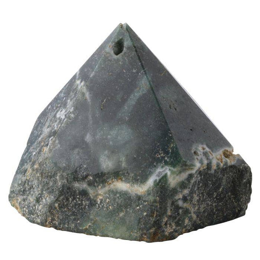 Tree Agate Polished Point Incense Holder - Crystal Nest