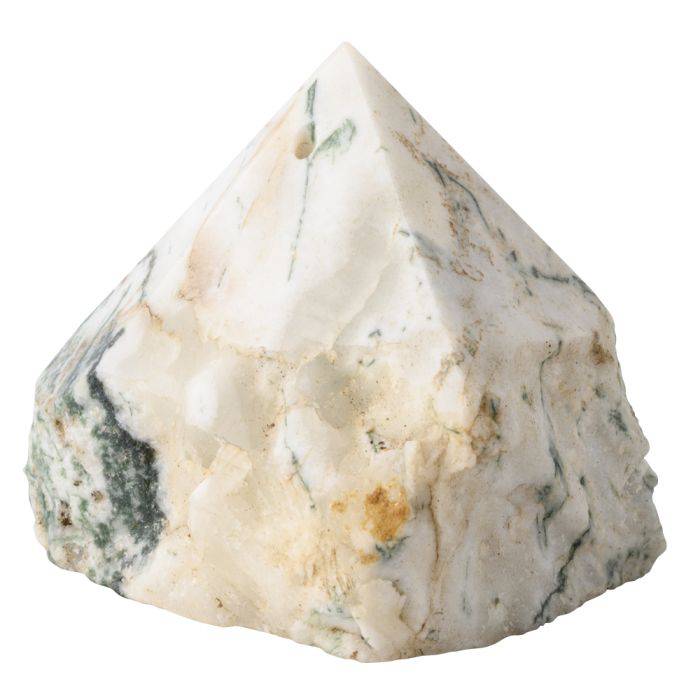 Tree Agate Polished Point Incense Holder - Crystal Nest