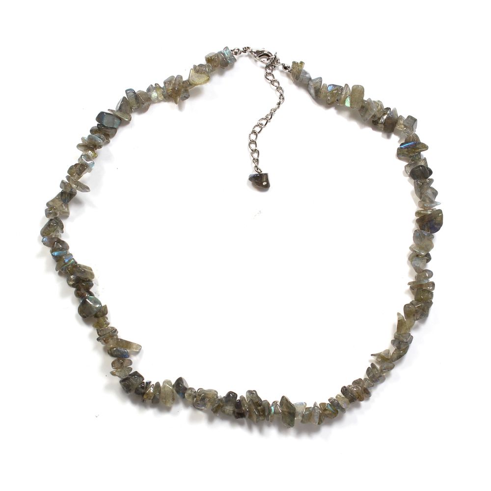 Labradorite Crystal Chip Necklace - Crystal Nest