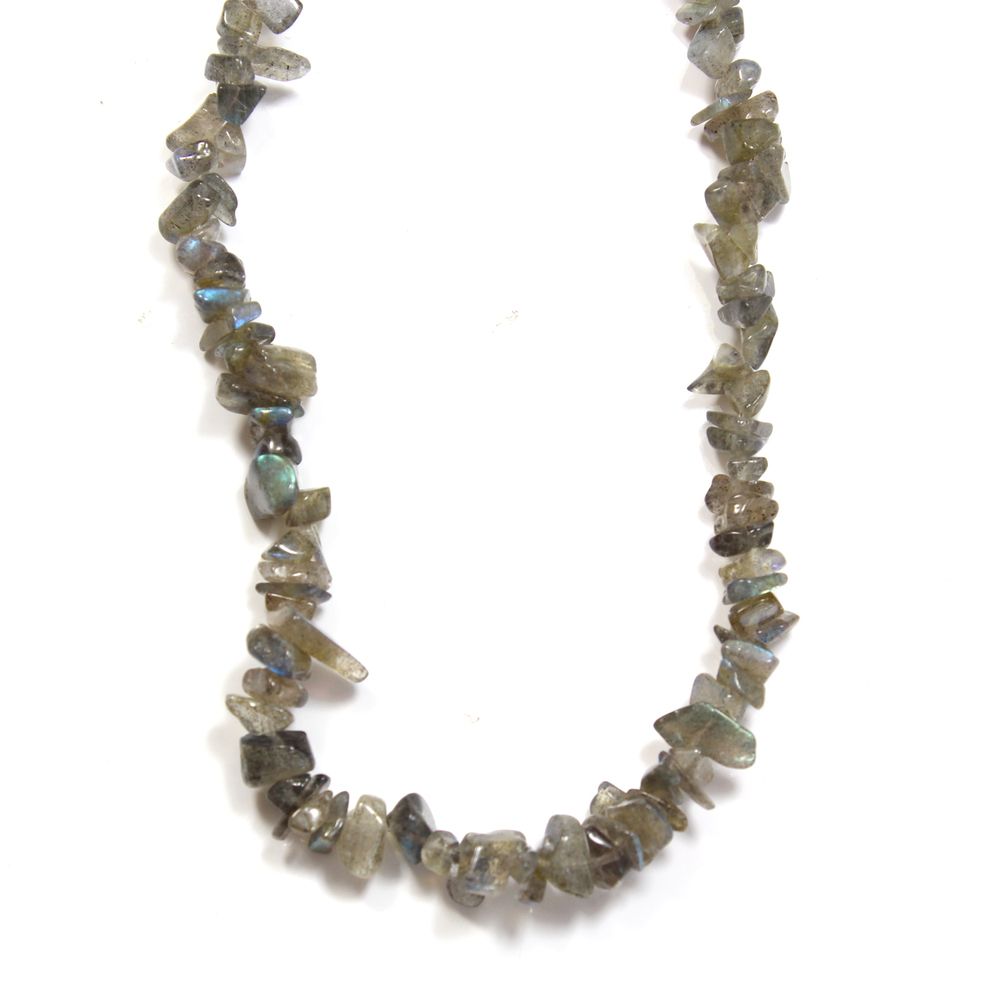 Labradorite Crystal Chip Necklace - Crystal Nest