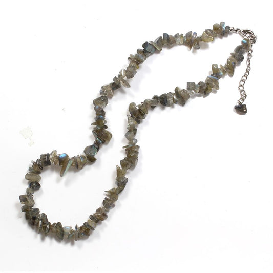 Labradorite Crystal Chip Necklace - Crystal Nest