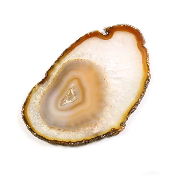 Natural Agate Slice - Crystal Nest