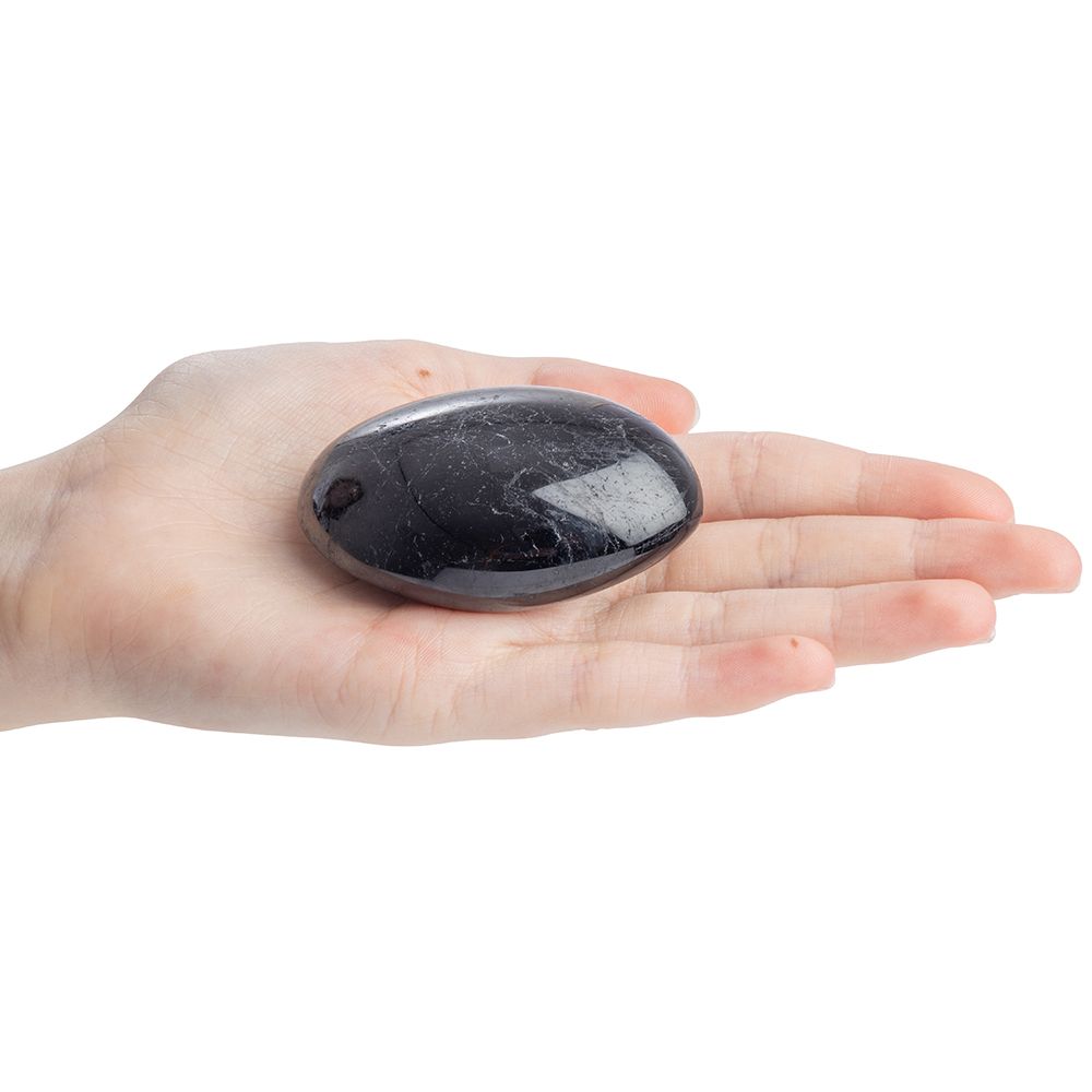 Black Tourmaline Palmstone | Medium - Crystal Nest