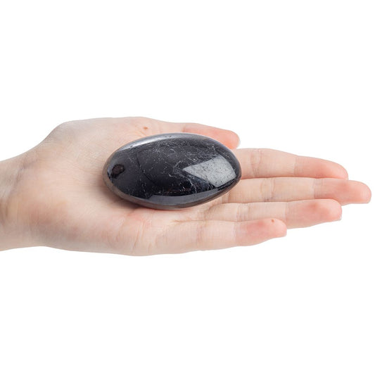 Black Tourmaline Palmstone | Medium - Crystal Nest
