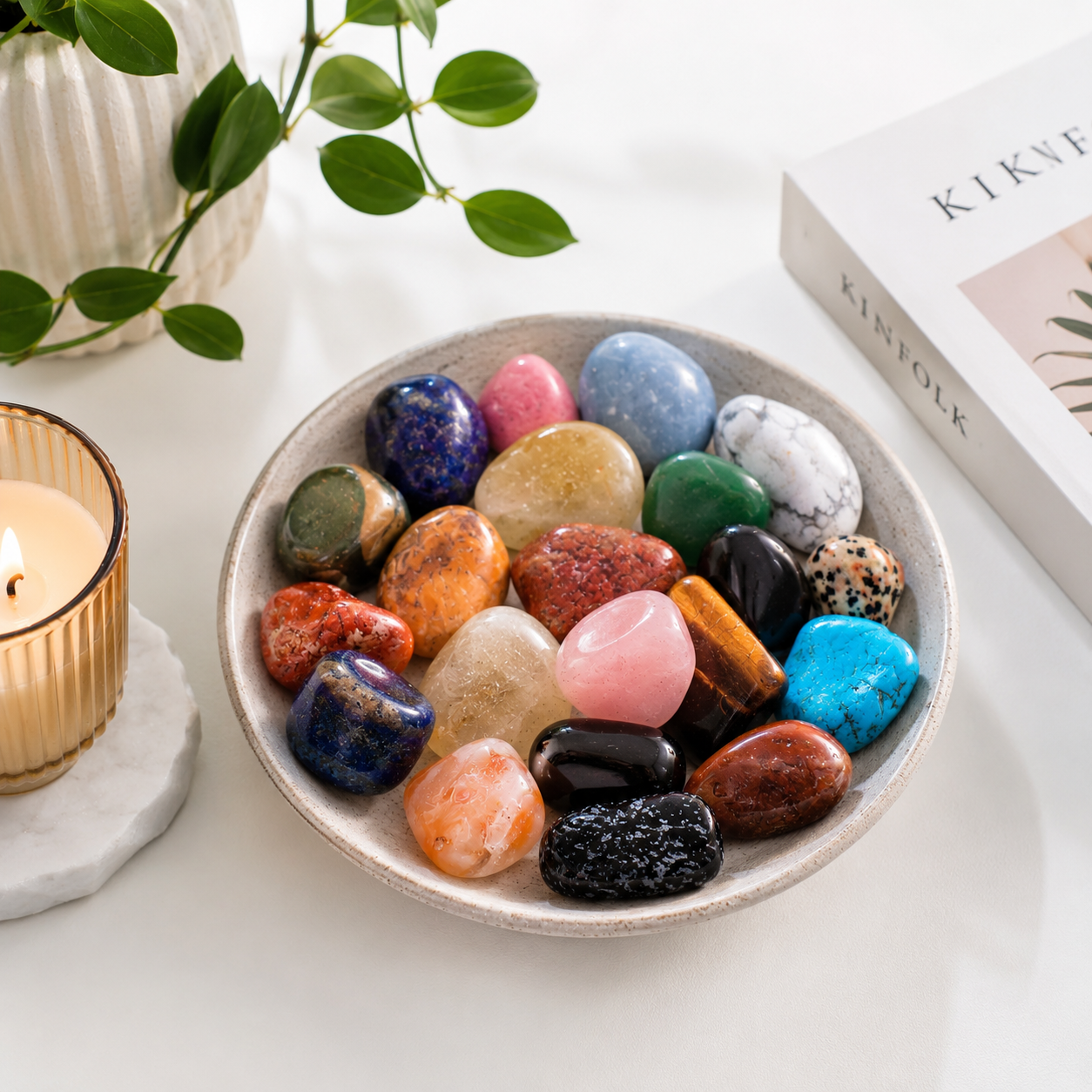Lucky Dip Mixed Crystal Tumblestones | 500g Bag