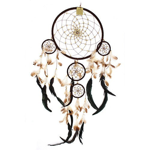 Bali Dreamcatchers with Feathers - Set of 3