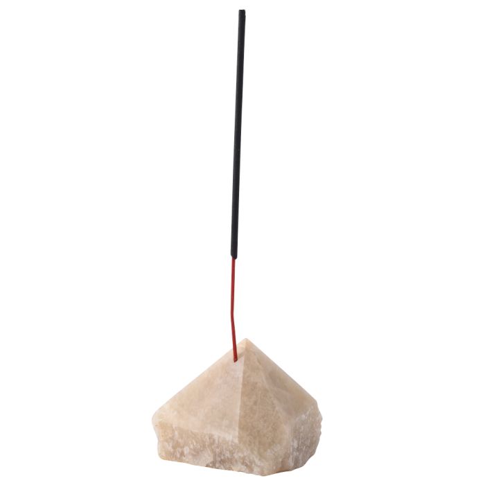 Moonstone Feldspar Polished Point Incense Holder - Crystal Nest