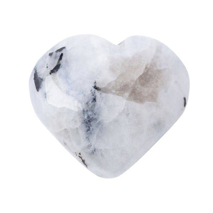 Rainbow Moonstone Crystal Heart - Crystal Nest