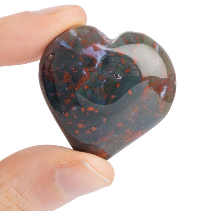 Bloodstone Crystal Heart