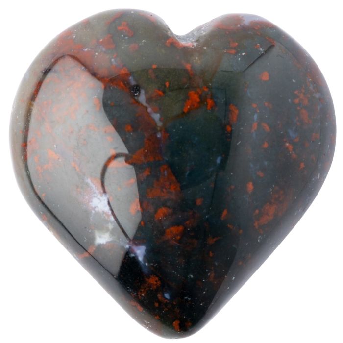 Bloodstone Crystal Heart