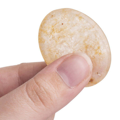 Golden Healer Quartz Worry Stone - Crystal Nest