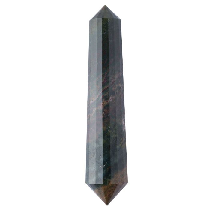 Bloodstone Double Terminated Crystal Wand - Crystal Nest