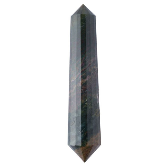 Bloodstone Double Terminated Crystal Wand - Crystal Nest