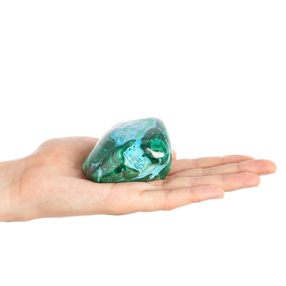 Malachite & Chrysocolla Polished Freeform | 250–300g