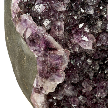 Large Amethyst Geode Egg on Metal Stand | 35–38kg