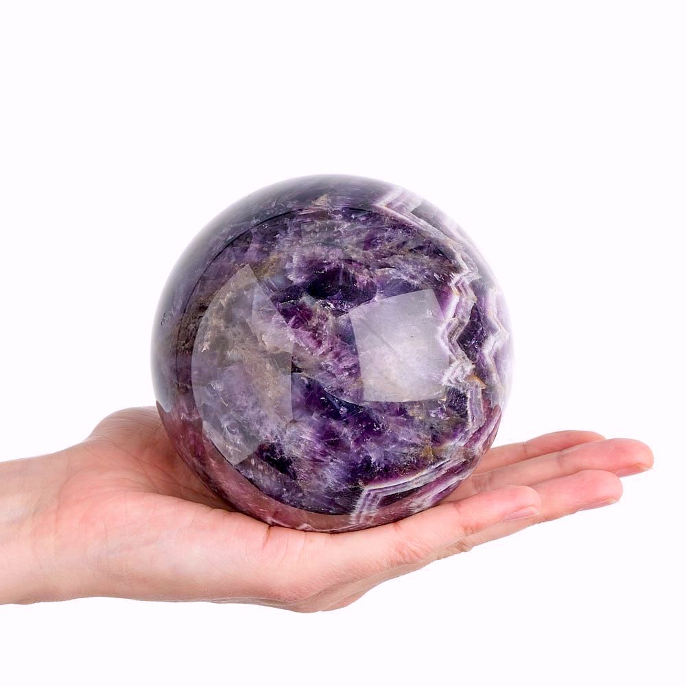 Amethyst Chevron Sphere | 1.4kg - 1.5kg