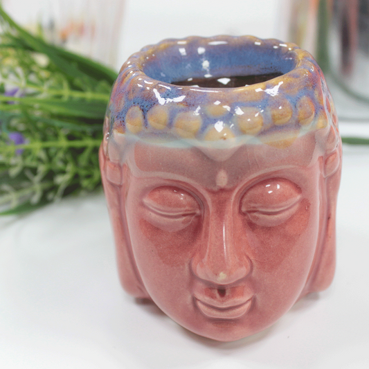 Rose Glazed Buddha Oil Burner