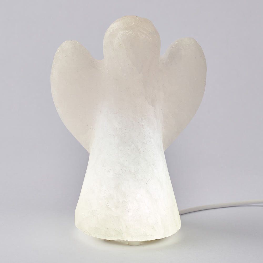 Himalayan White Angel Salt Lamp - Crystal Nest