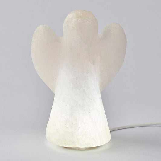 Himalayan White Angel Salt Lamp - Crystal Nest