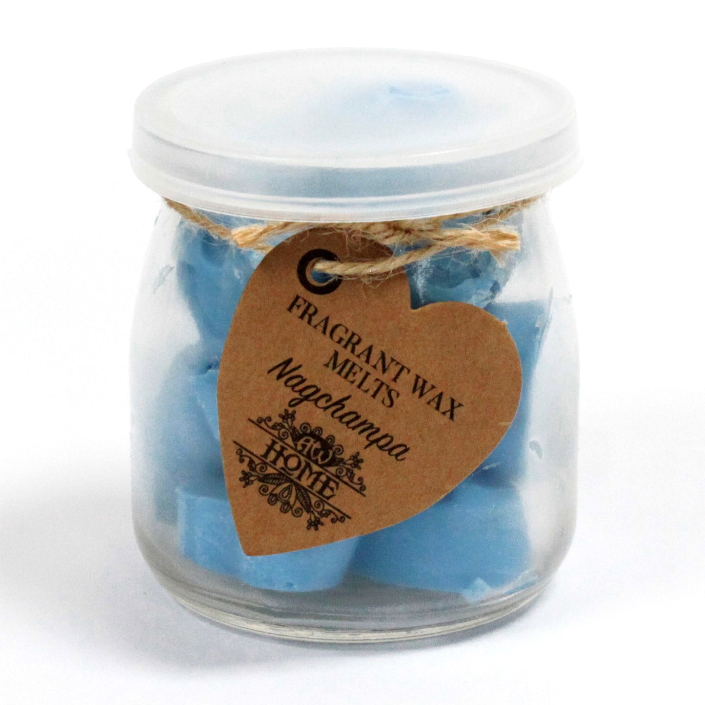 16 x Nagchampa Soy Wax Melt Hearts in Glass Jar