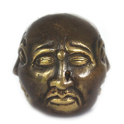 Brass Feng Shui Four-Face Buddha | Decor & Spiritual Ornament