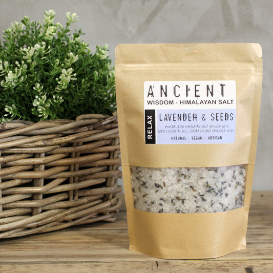 Soothing Lavender & Jojoba Escape | Himalayan Bath Salt Blend | 500g - Crystal Nest
