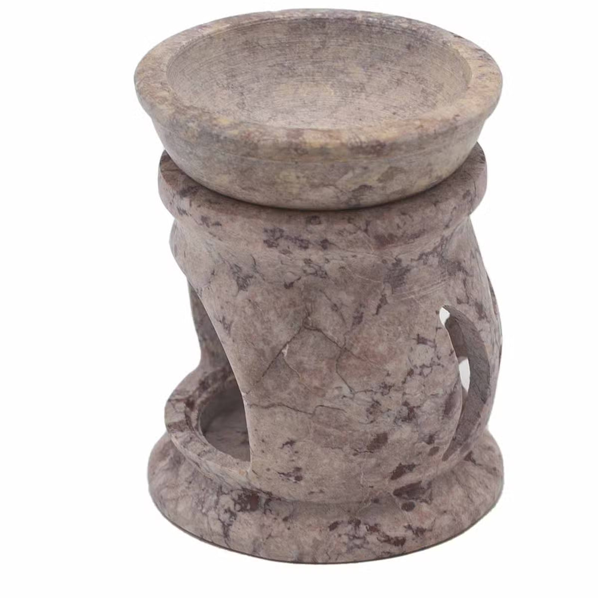 Three Moon Pentagon Soapstone Oil Burner