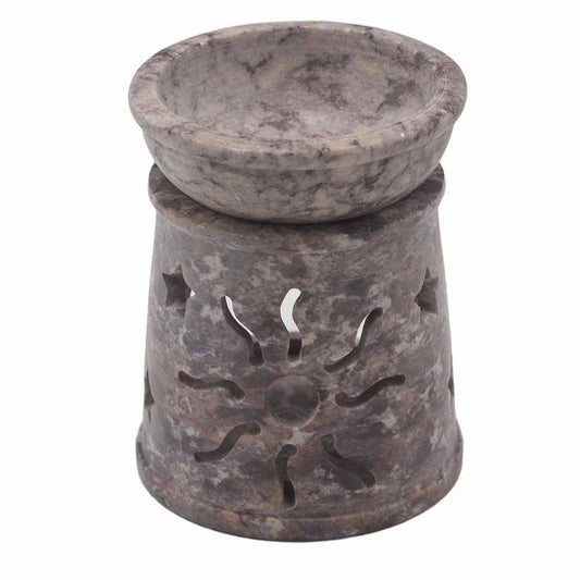 Sun & Stars Soapstone Oil Burner - Crystal Nest
