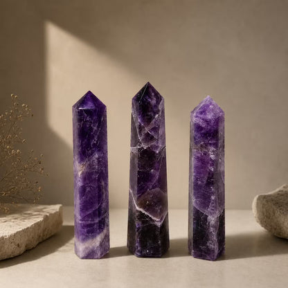 Amethyst Crystal Tower Point | 11cm - Crystal Nest