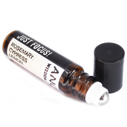Just Focus! Roll On Essential Oil Blend | Concentration & Clarity Aromatherapy